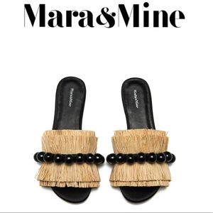 NWT Mara & Mine Raffia Sandals (8)